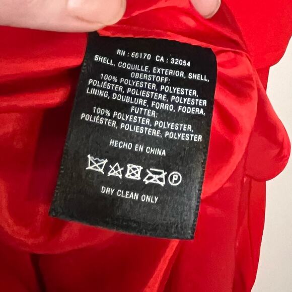 NWT BHLDN Jill Stuart Red Iva Crepe Maxi Formal Dress Size 4 Anthropologie Prom - Picture 7 of 7